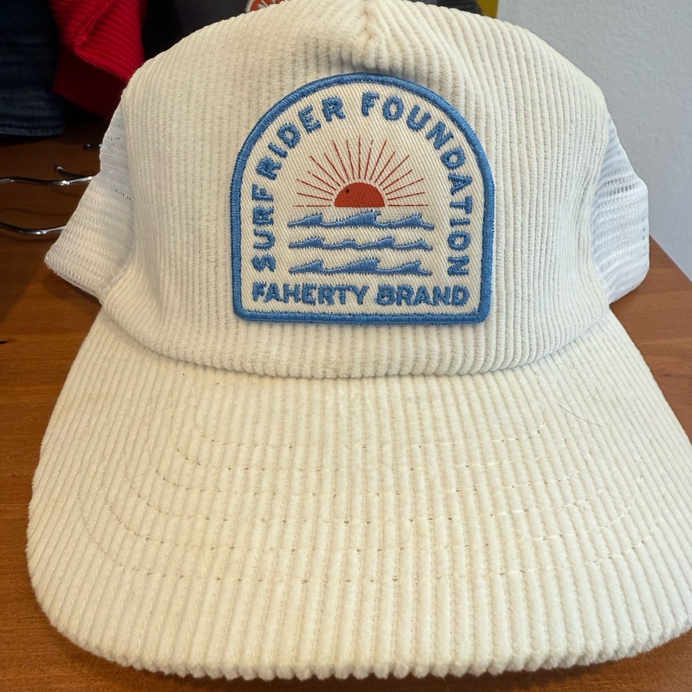 Faherty Ivory Surf Rider Foundation Hat